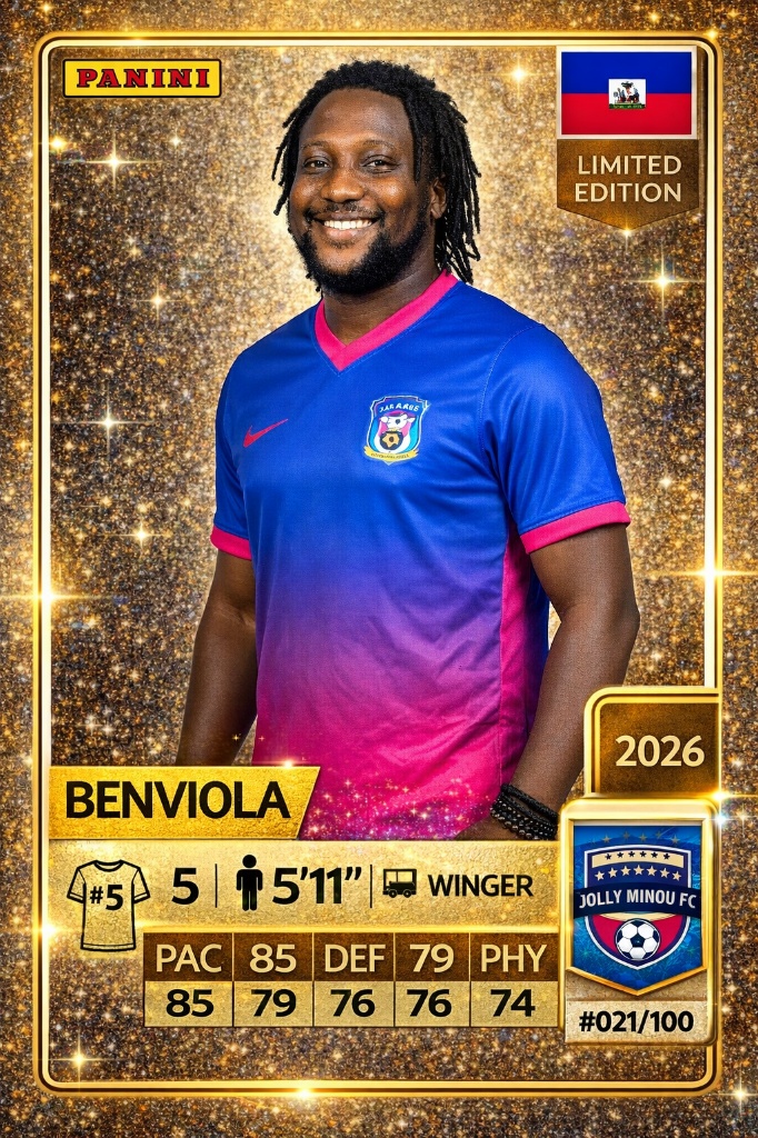 Benviola in the team photo