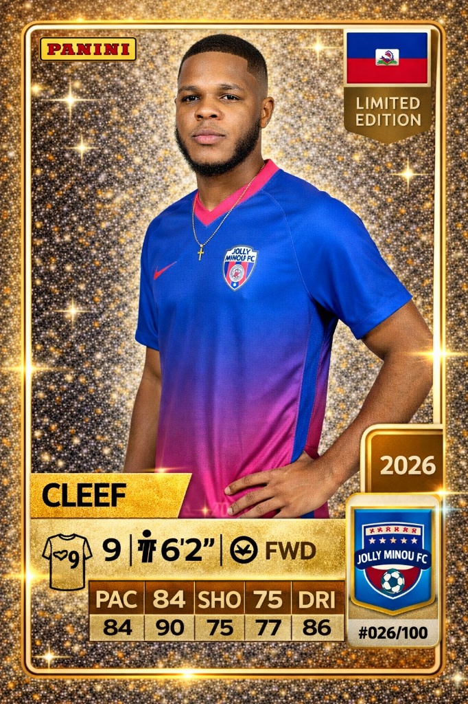 Cleef in the team photo