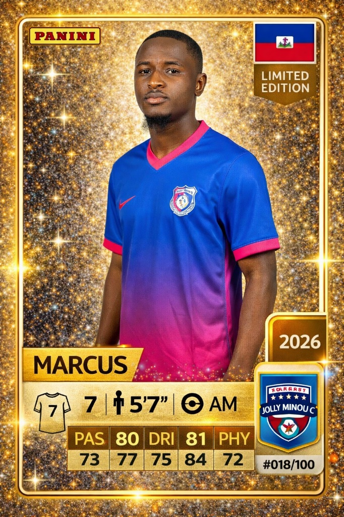Marcus in the team photo