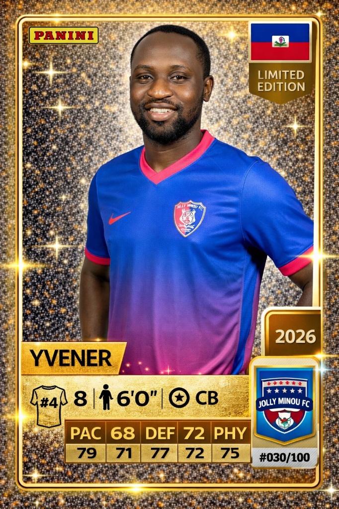 Yvener in the team photo